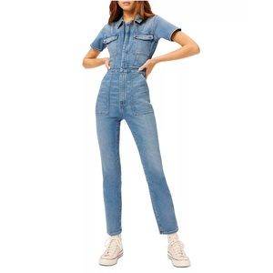 Good American- Fit for Success Denim Jumpsuit- 2
